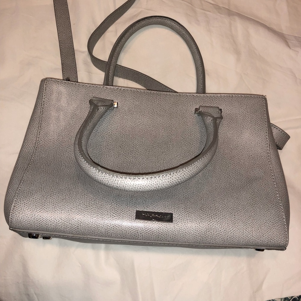 Halogen Gray Shoulder Tote Bag